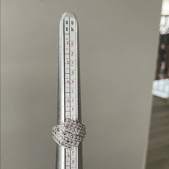 Sterling Silver Ring with Tanzanite Stones - Picture 6 of 10